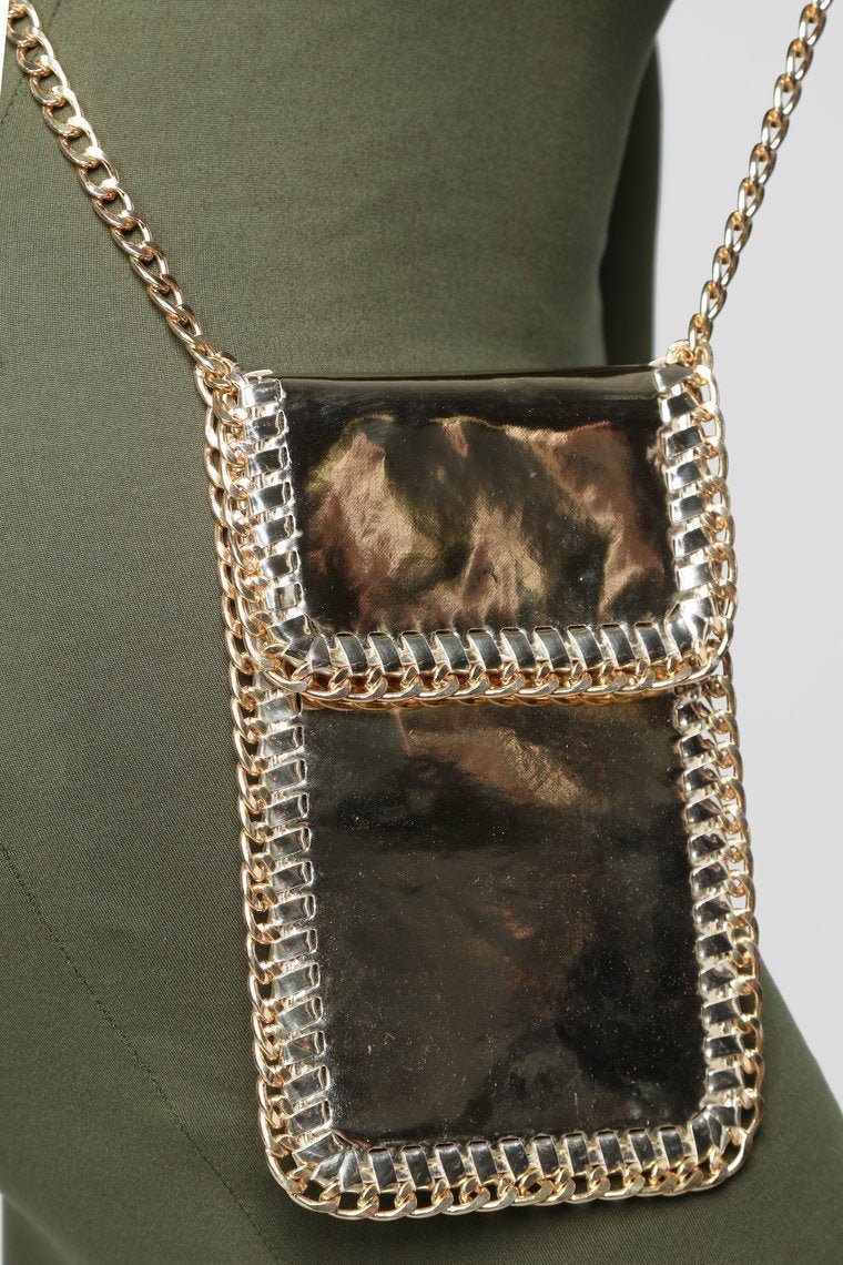 "Up In Chains" Crossbody - Gold - jameswhite001