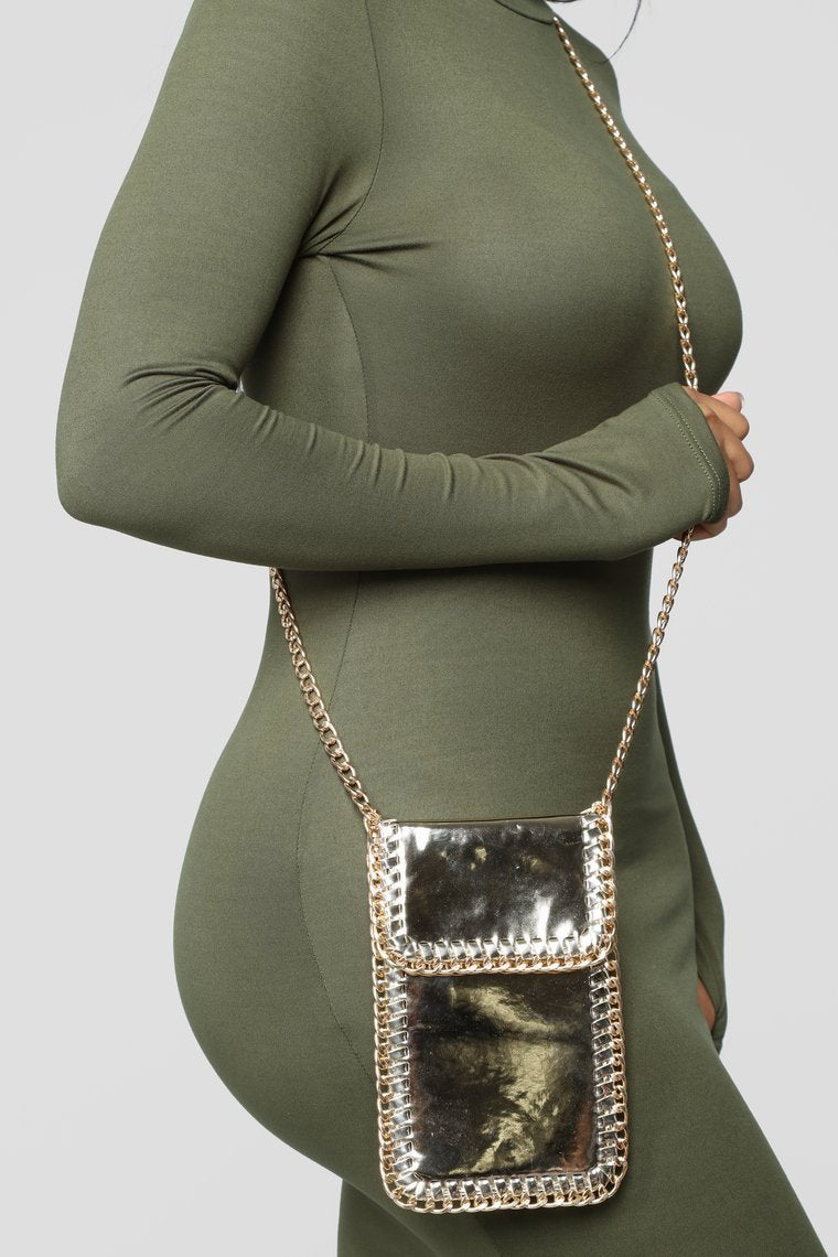 "Up In Chains" Crossbody - Gold - jameswhite001