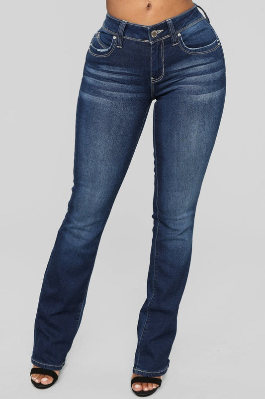 Valerie Boot Cut Jeans - Dark Denim - jameswhite001