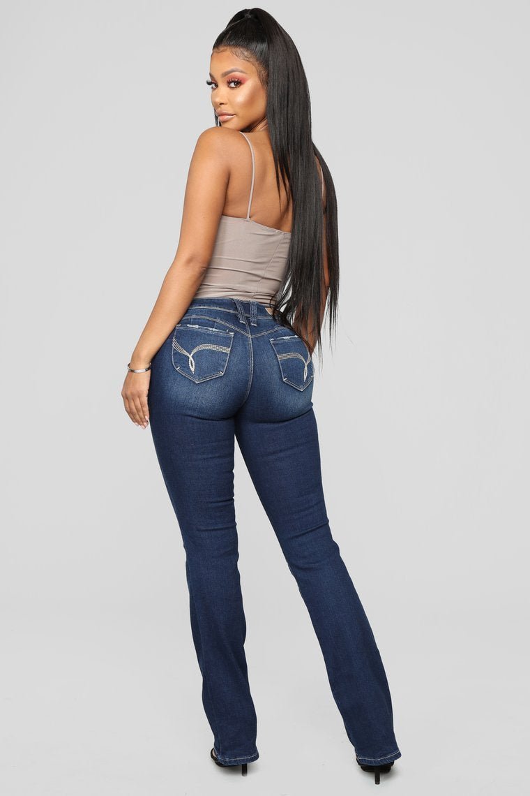 Valerie Boot Cut Jeans - Dark Denim - jameswhite001