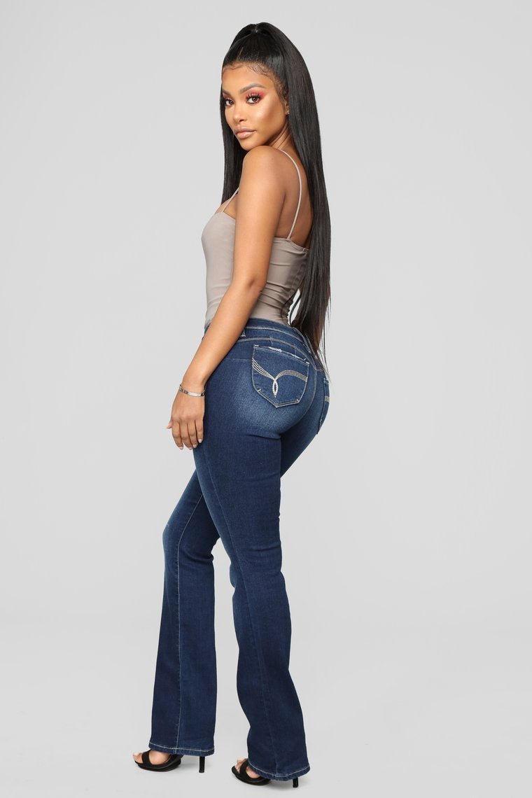 Valerie Boot Cut Jeans - Dark Denim - jameswhite001
