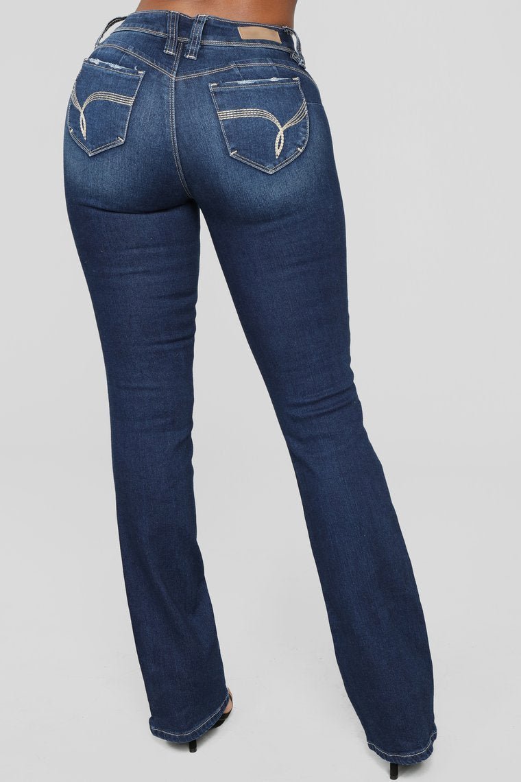 Valerie Boot Cut Jeans - Dark Denim - jameswhite001