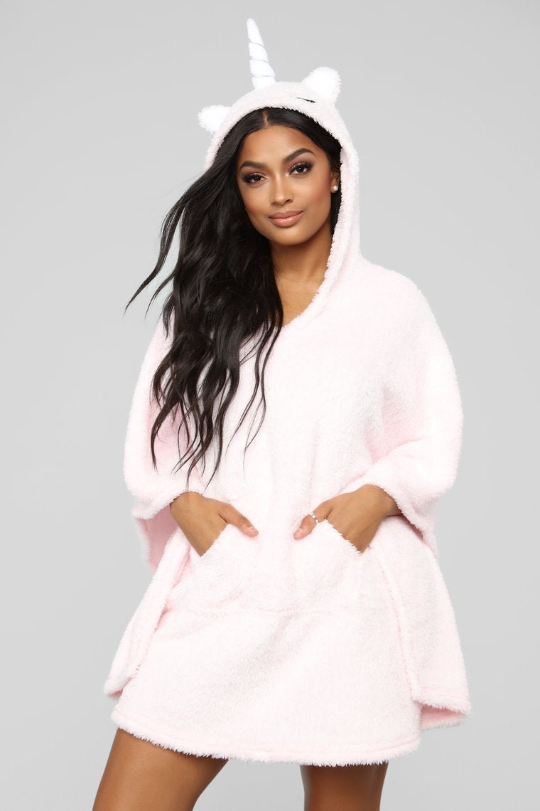 Very Rare Unicorn Sleep Hoodie - Pink - jameswhite001