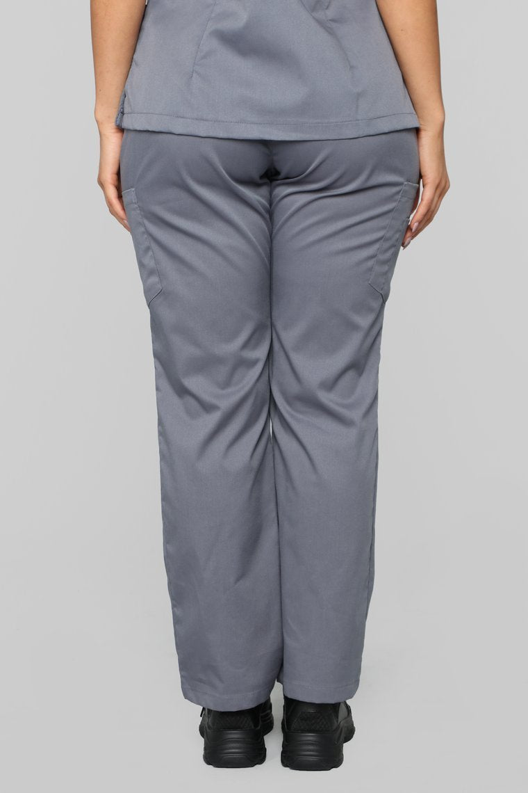Vital Signs Fitted Scrub Set - Caribbean Grey - jameswhite001