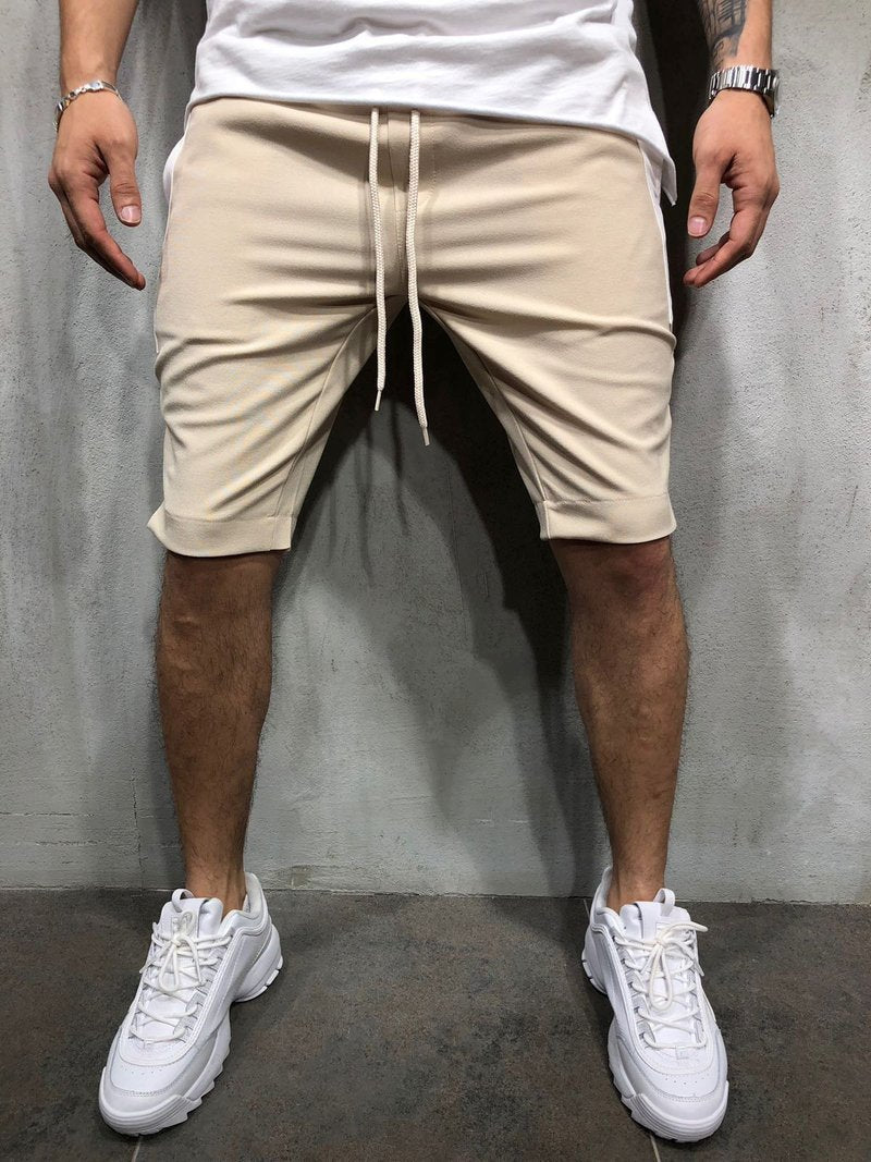 WAISTBAND AND DRAWSTRING STRIPED SHORTS 3862 - jameswhite001
