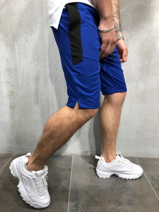 WAISTBAND AND DRAWSTRING STRIPED SHORTS 3864 - jameswhite001