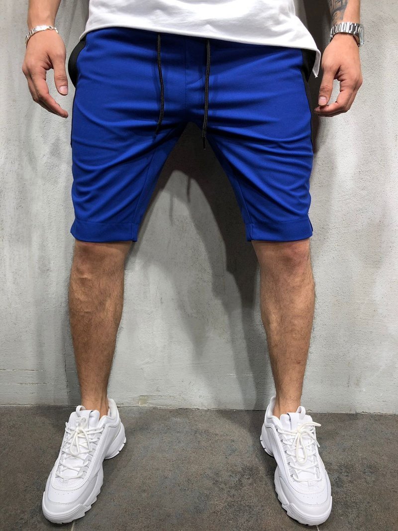 WAISTBAND AND DRAWSTRING STRIPED SHORTS 3864 - jameswhite001