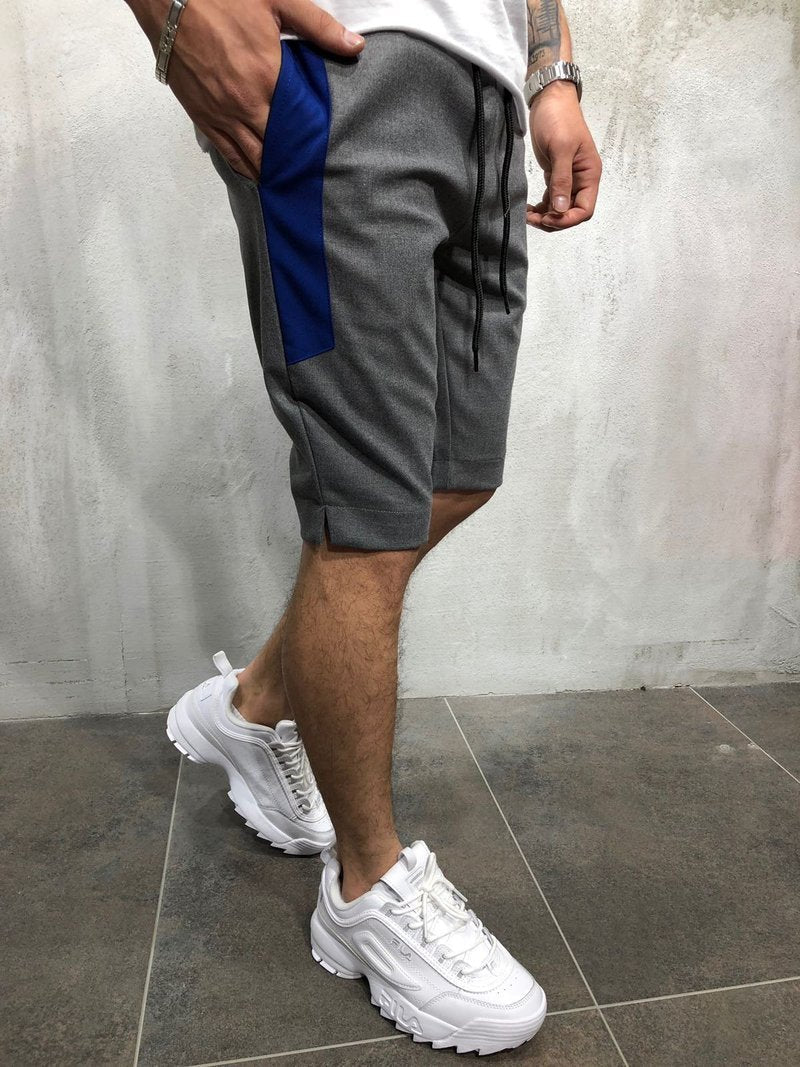 WAISTBAND AND DRAWSTRING STRIPED SHORTS 3866 - jameswhite001