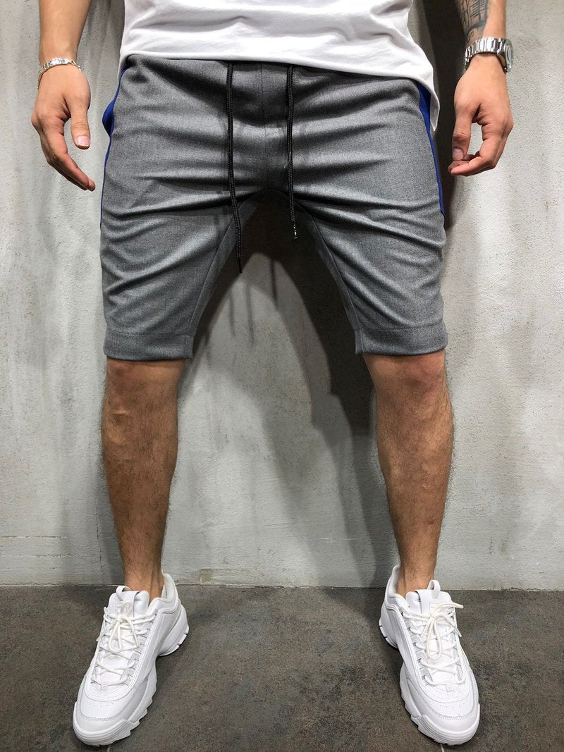WAISTBAND AND DRAWSTRING STRIPED SHORTS 3866 - jameswhite001