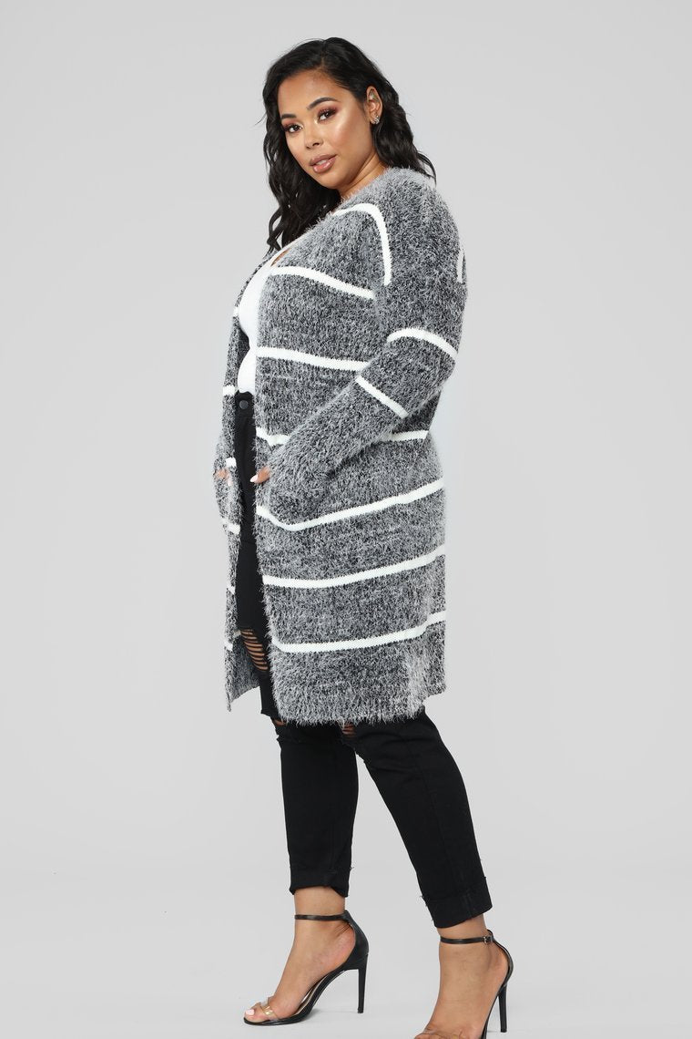 Warm Enough Cardigan - Charcoal - jameswhite001
