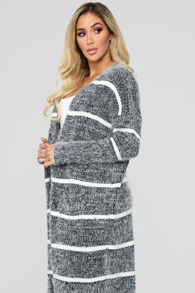 Warm Enough Cardigan - Charcoal - jameswhite001