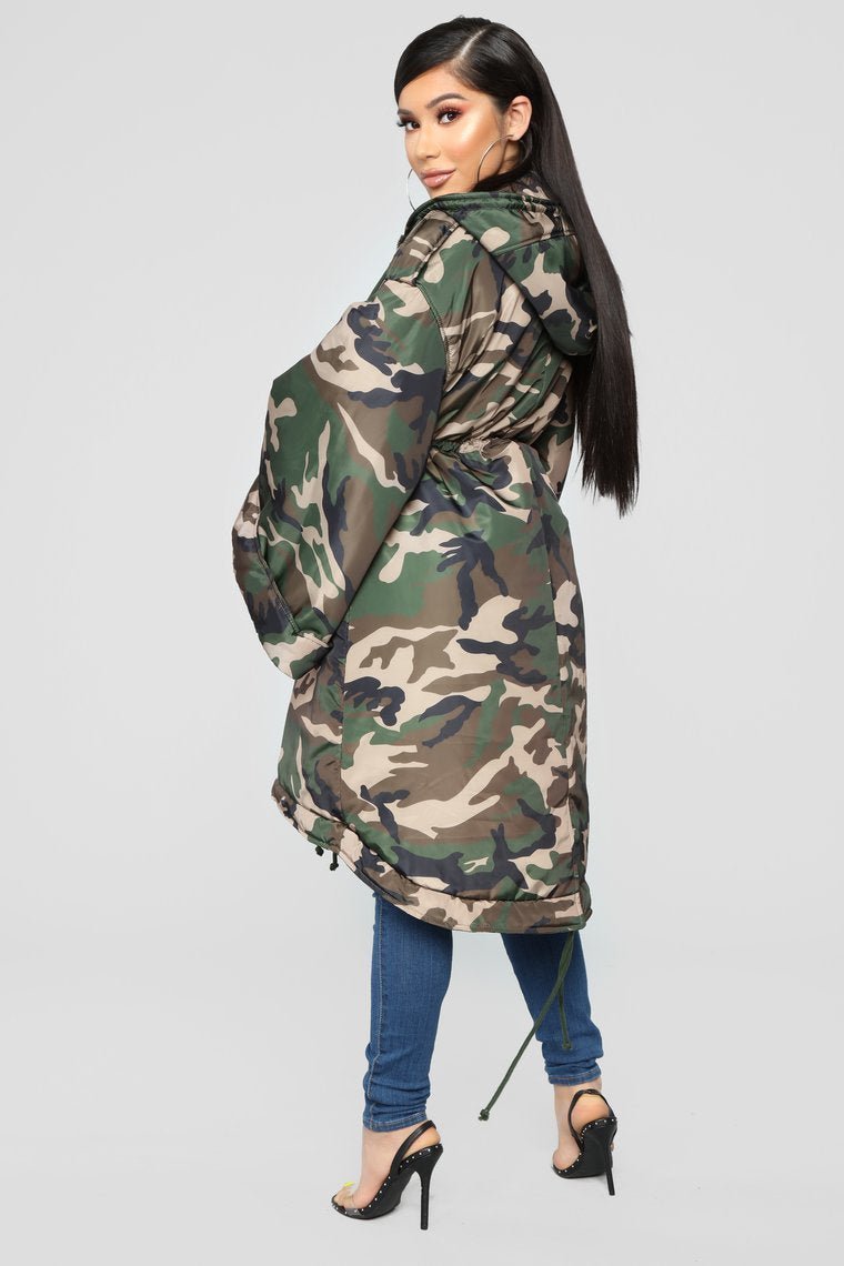 Wesley Camo Jacket - Olive - jameswhite001