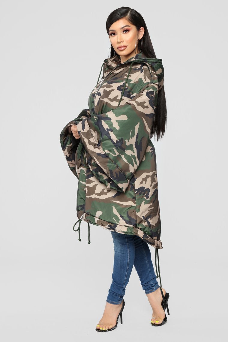 Wesley Camo Jacket - Olive - jameswhite001