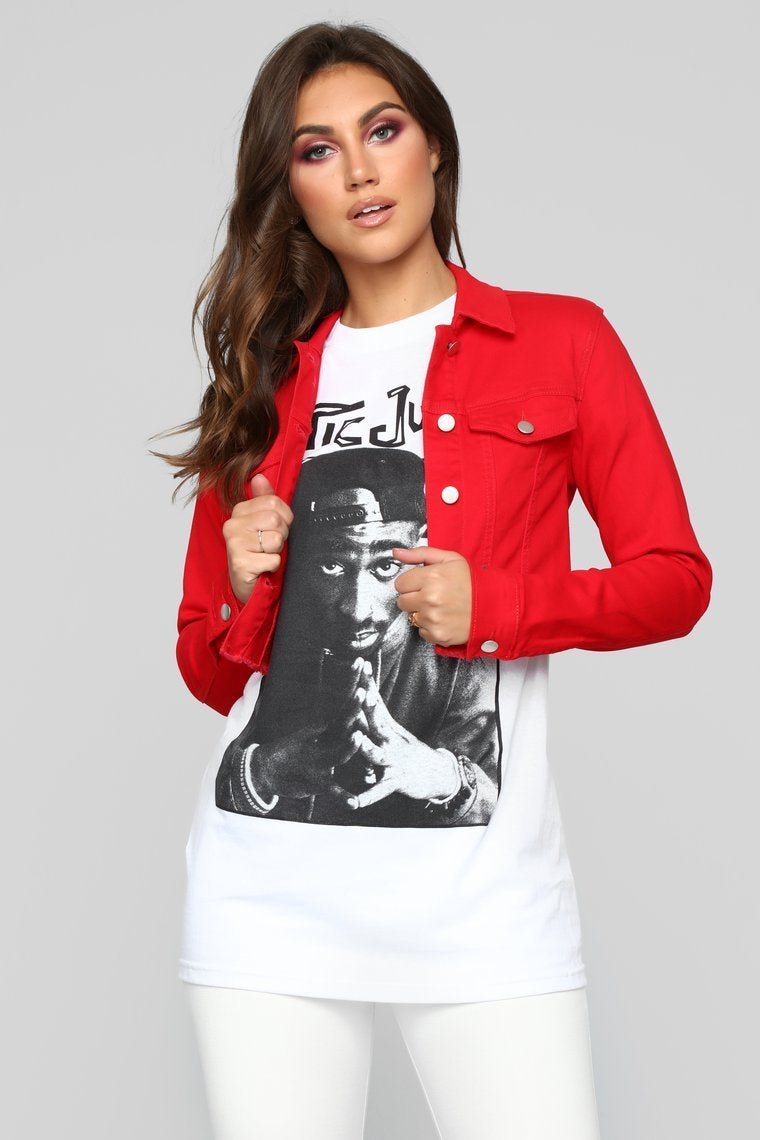 What You Want Jacket - Red - jameswhite001
