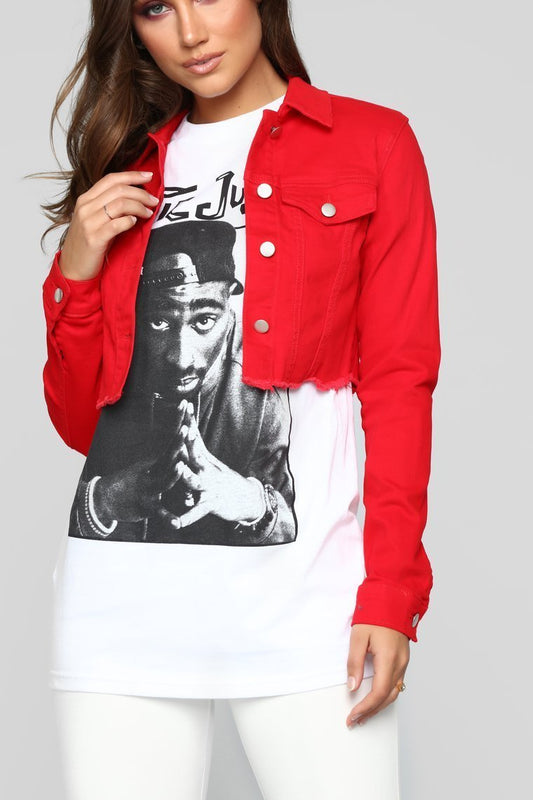 What You Want Jacket - Red - jameswhite001