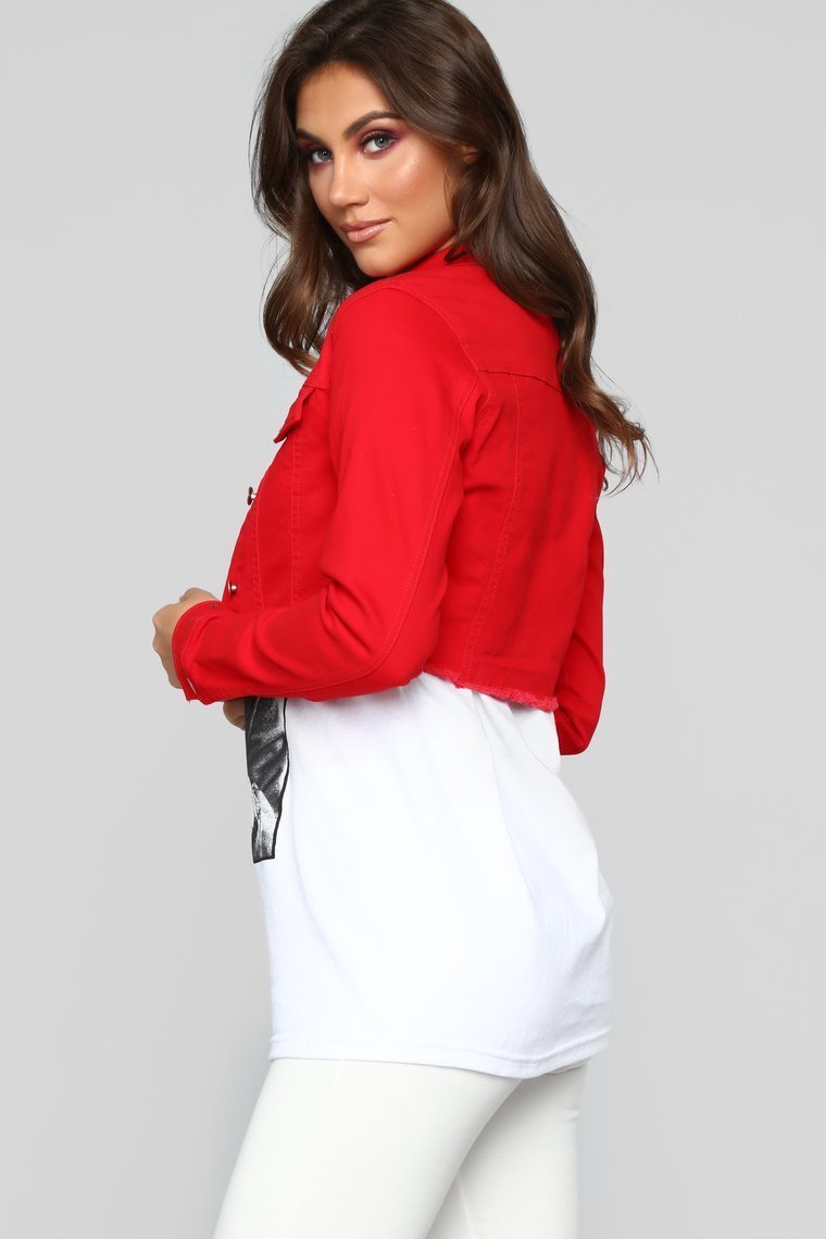 What You Want Jacket - Red - jameswhite001