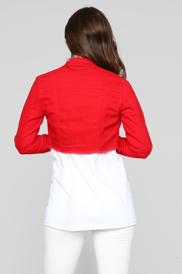 What You Want Jacket - Red - jameswhite001