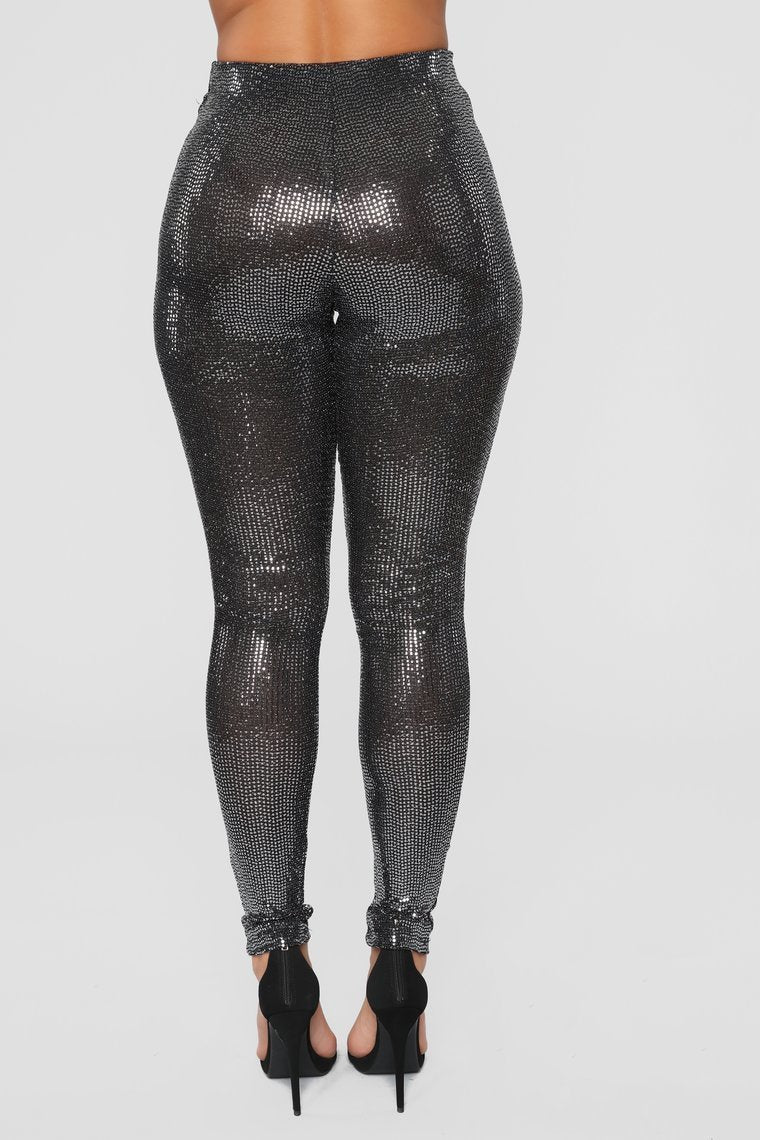 When You're Missing Me Sequin Leggings - Silver - jameswhite001