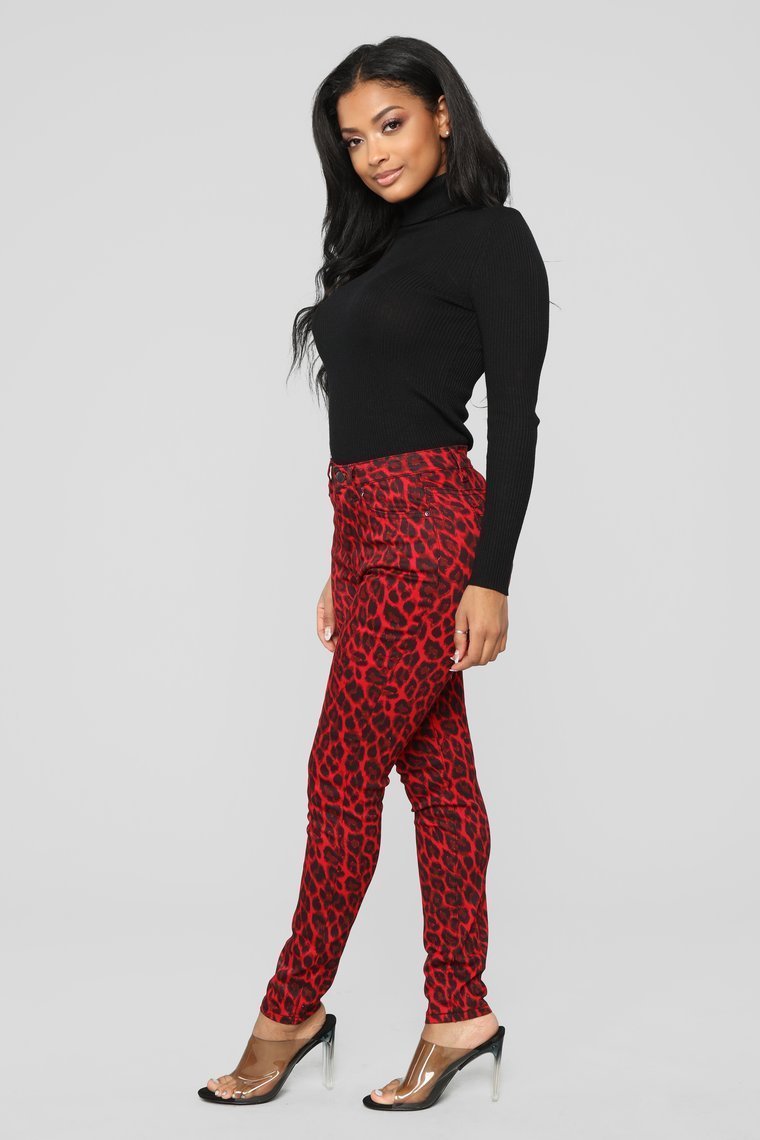 Wild At Heart Skinny Jeans - Red - jameswhite001