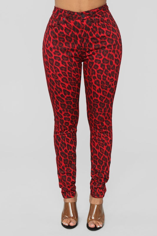 Wild At Heart Skinny Jeans - Red - jameswhite001