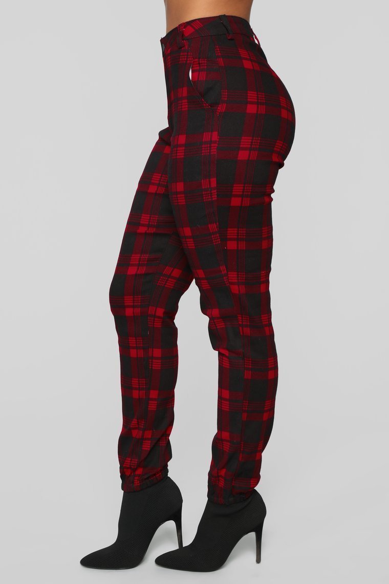 Wild One High Rise Jeans - Red - jameswhite001