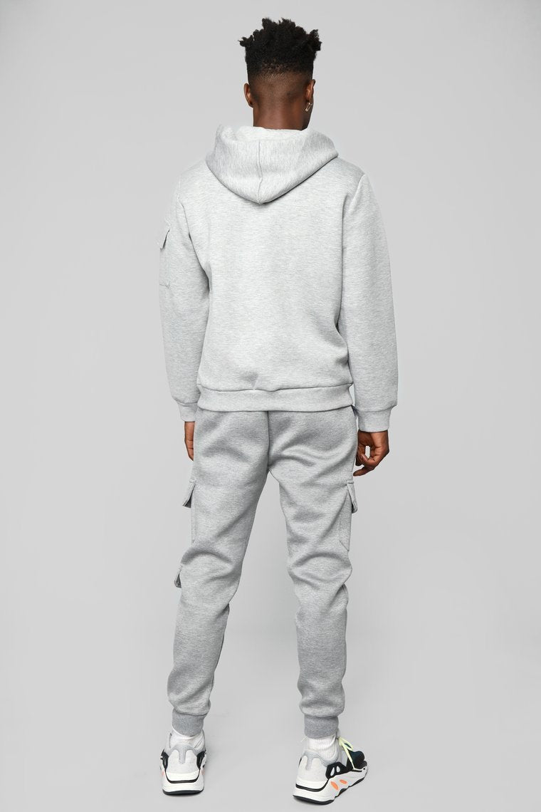 Winson Full Zip Hoodie - Grey - jameswhite001