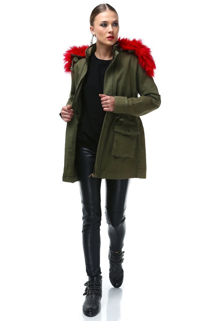 Women Green Coat - jameswhite001