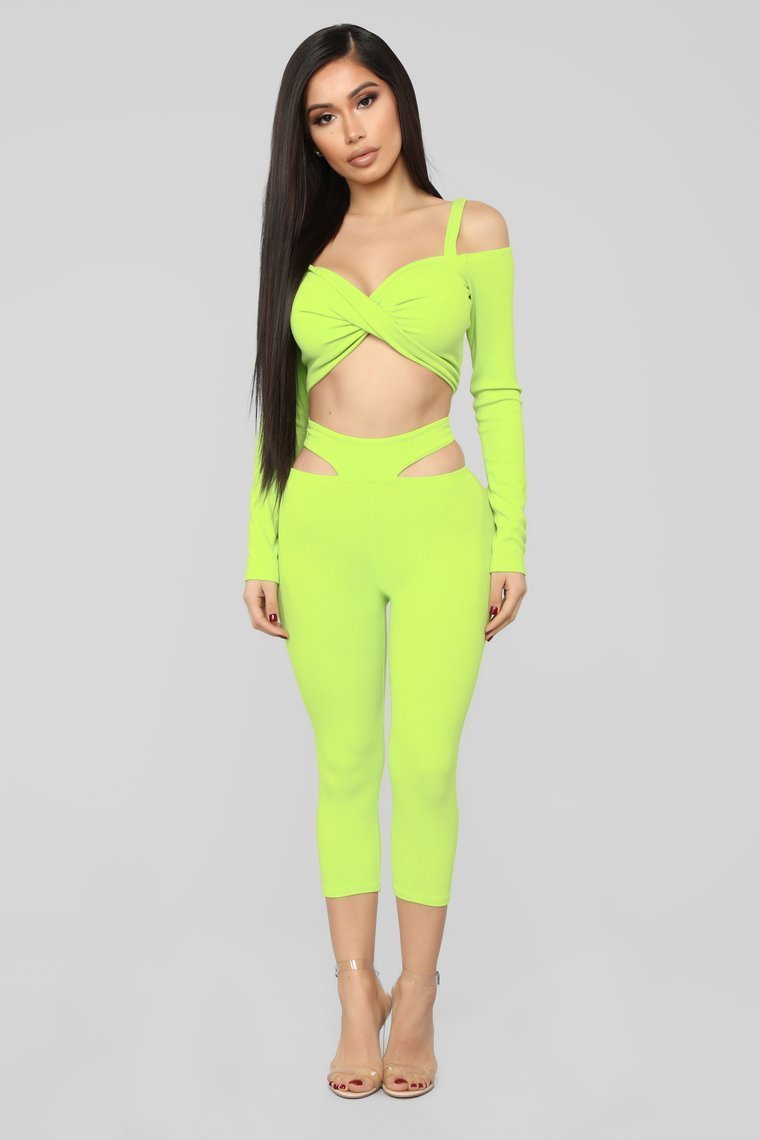 Xenon Biker Short Set - Neon Green - jameswhite001