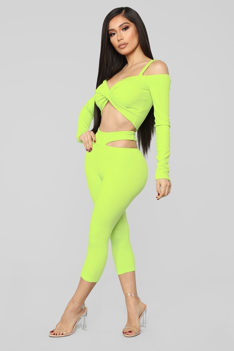 Xenon Biker Short Set - Neon Green - jameswhite001