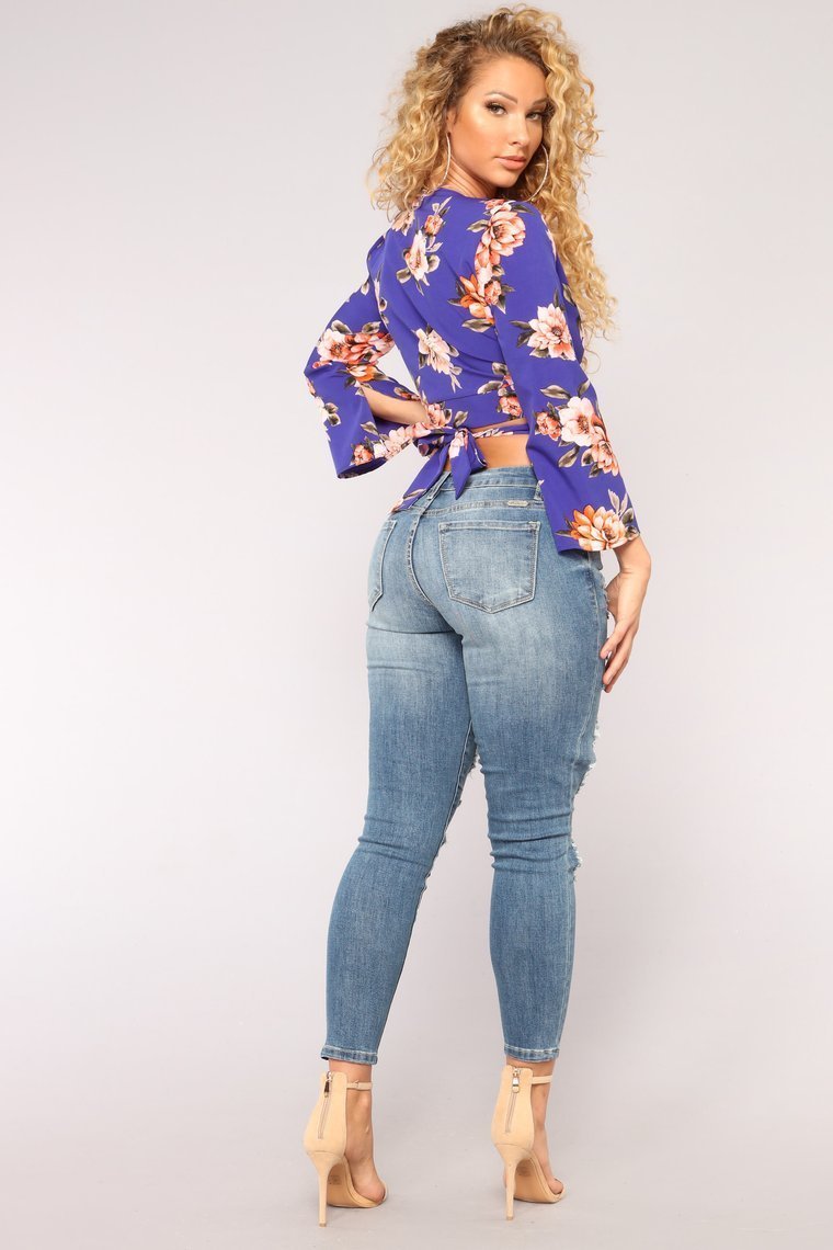 Yes That's Me Skinny Jeans - Medium Blue Wash - jameswhite001
