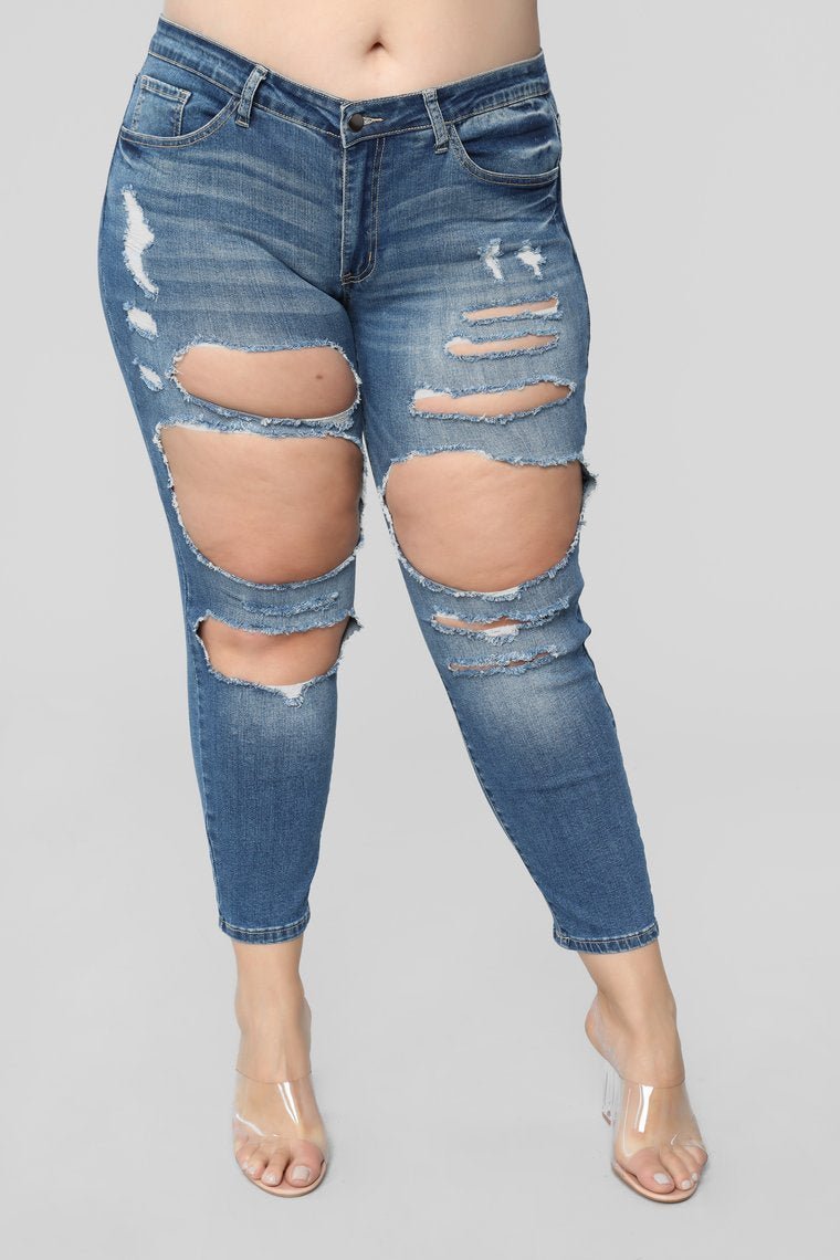 Yes That's Me Skinny Jeans - Medium Blue Wash - jameswhite001
