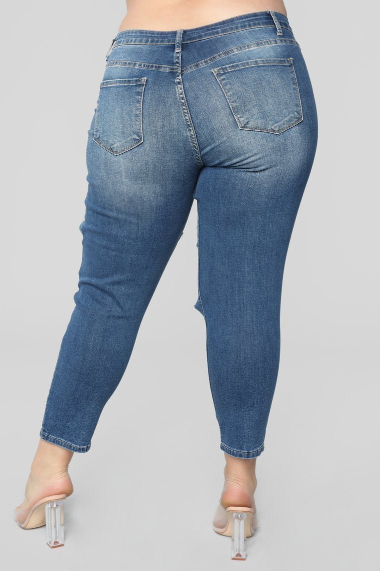 Yes That's Me Skinny Jeans - Medium Blue Wash - jameswhite001