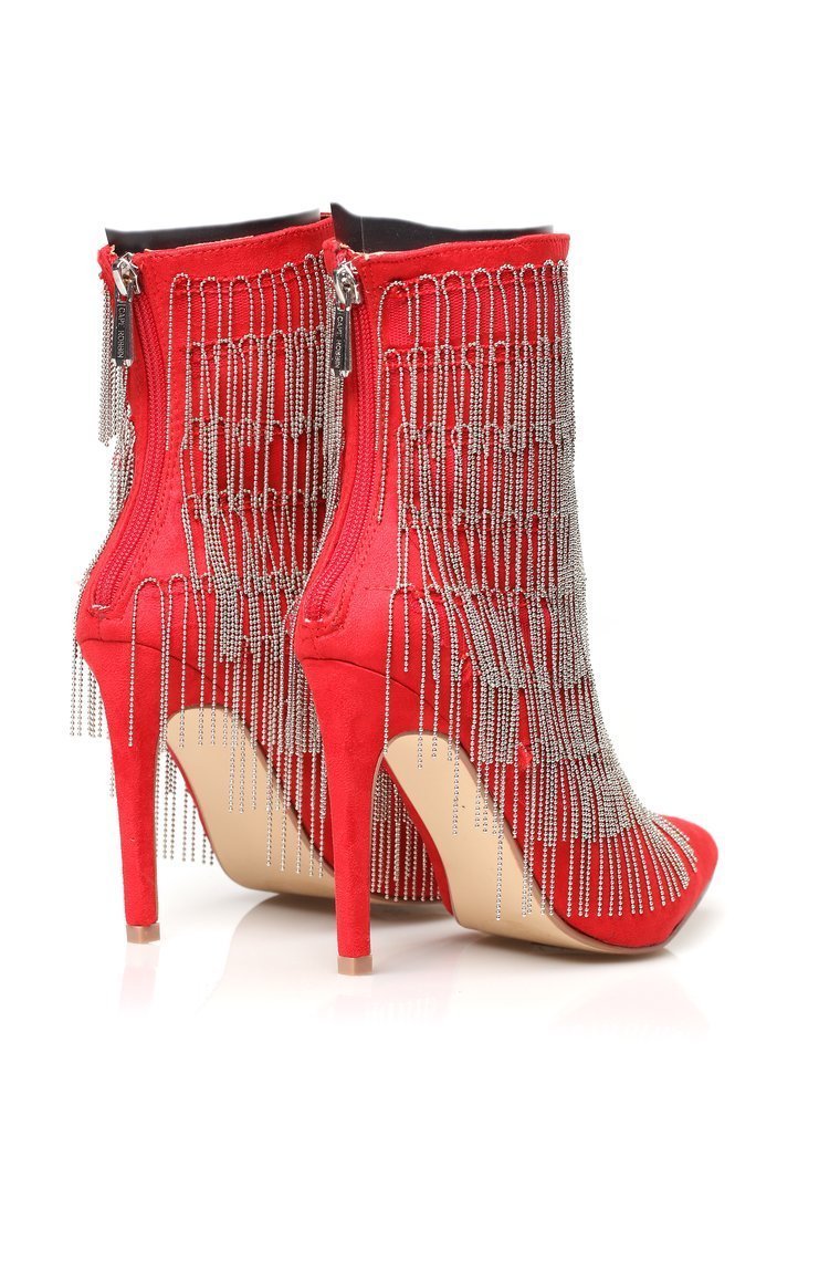 You Are A Rockstar Bootie - Red - jameswhite001