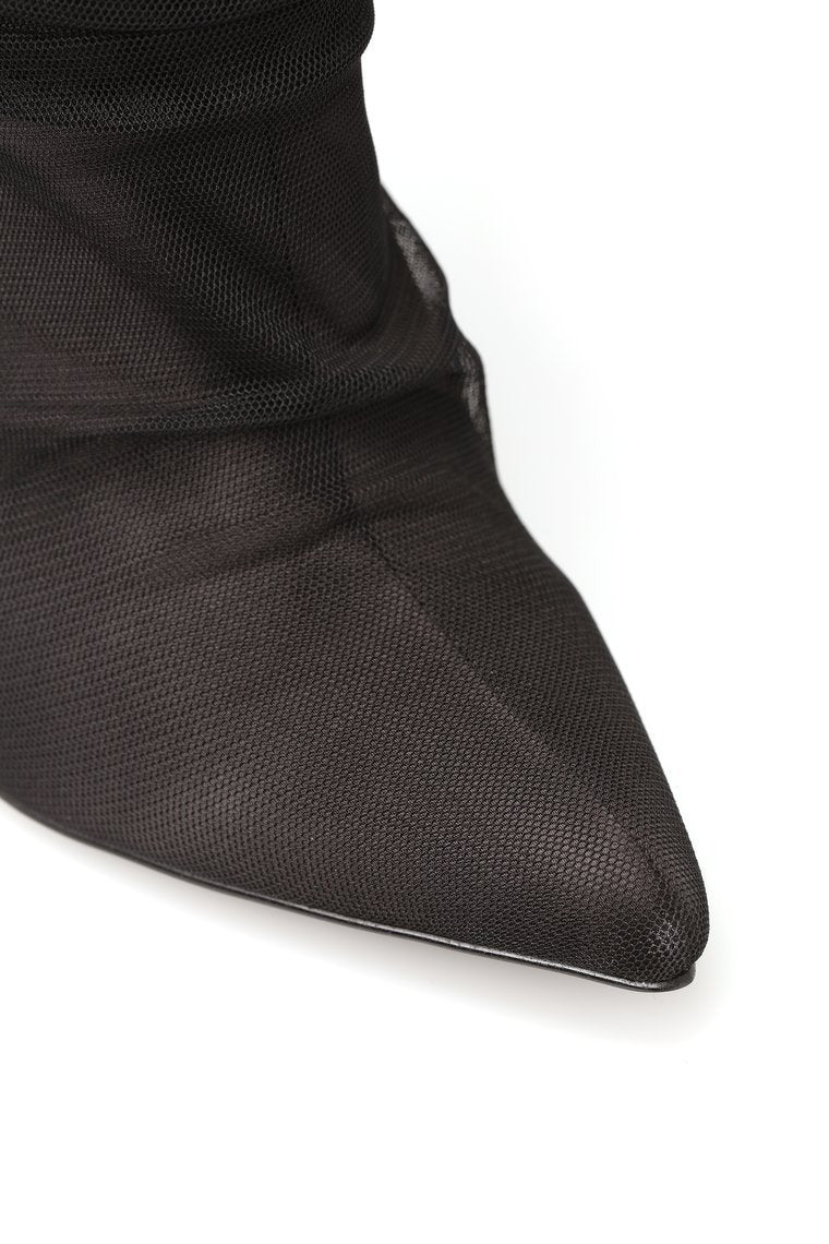 You Deserve It Heeled Bootie - Black - jameswhite001