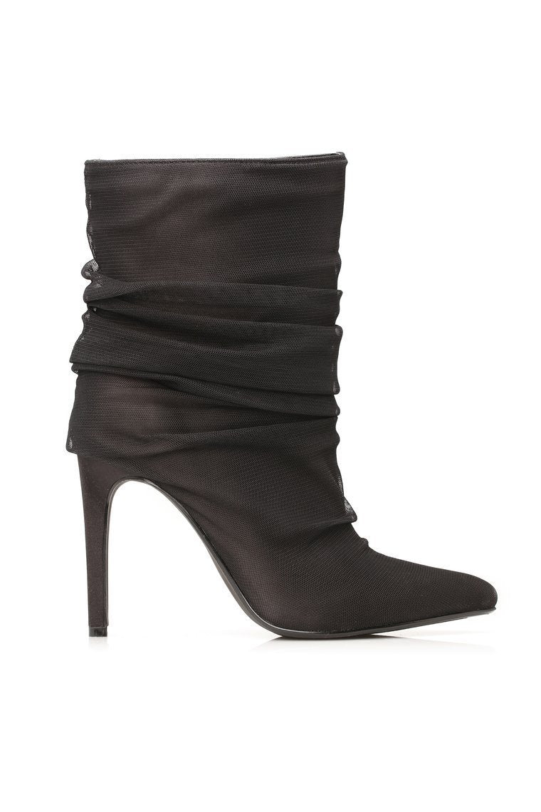 You Deserve It Heeled Bootie - Black - jameswhite001