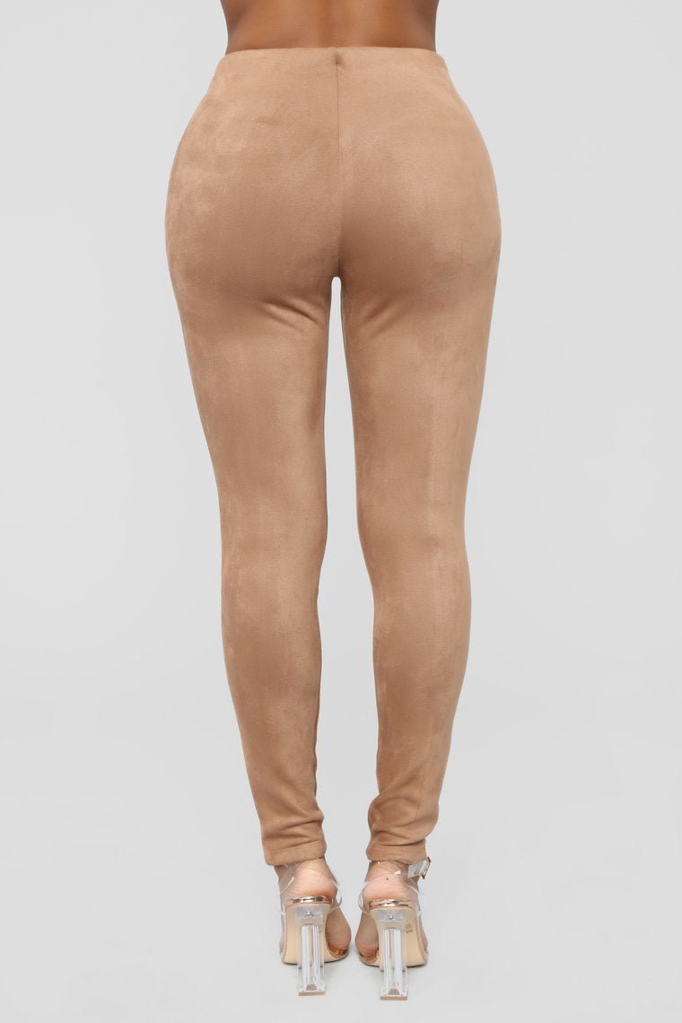 You Know Who I Am Suede Leggings - Mocha - jameswhite001
