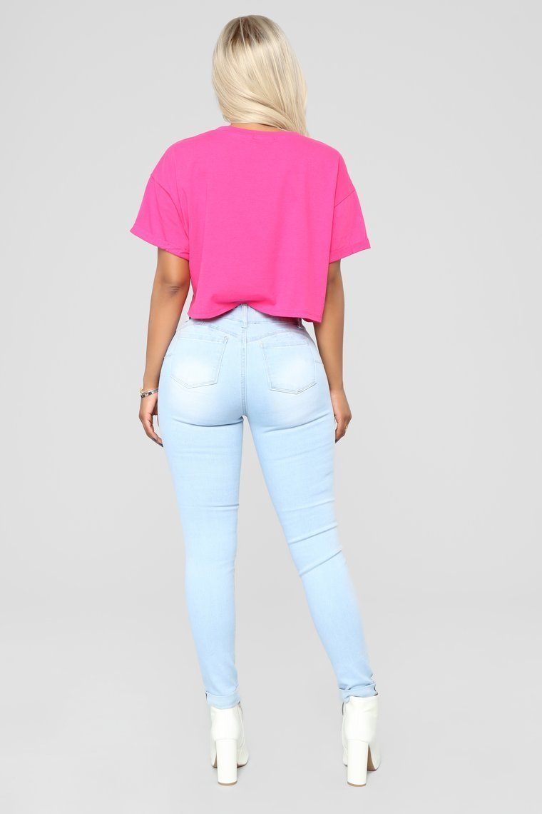 Your Competition Crop Top - Hot Pink - jameswhite001