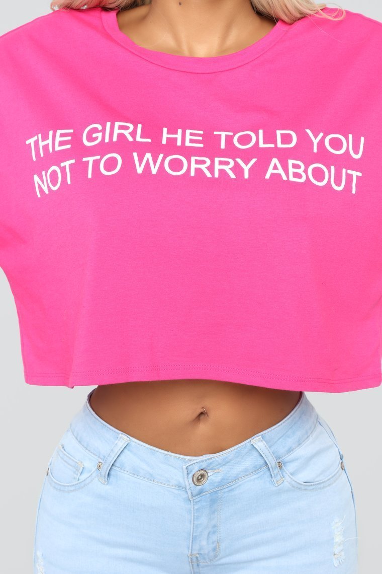 Your Competition Crop Top - Hot Pink - jameswhite001