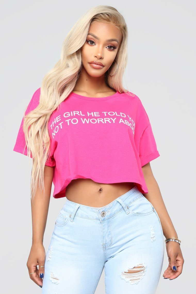 Your Competition Crop Top - Hot Pink - jameswhite001