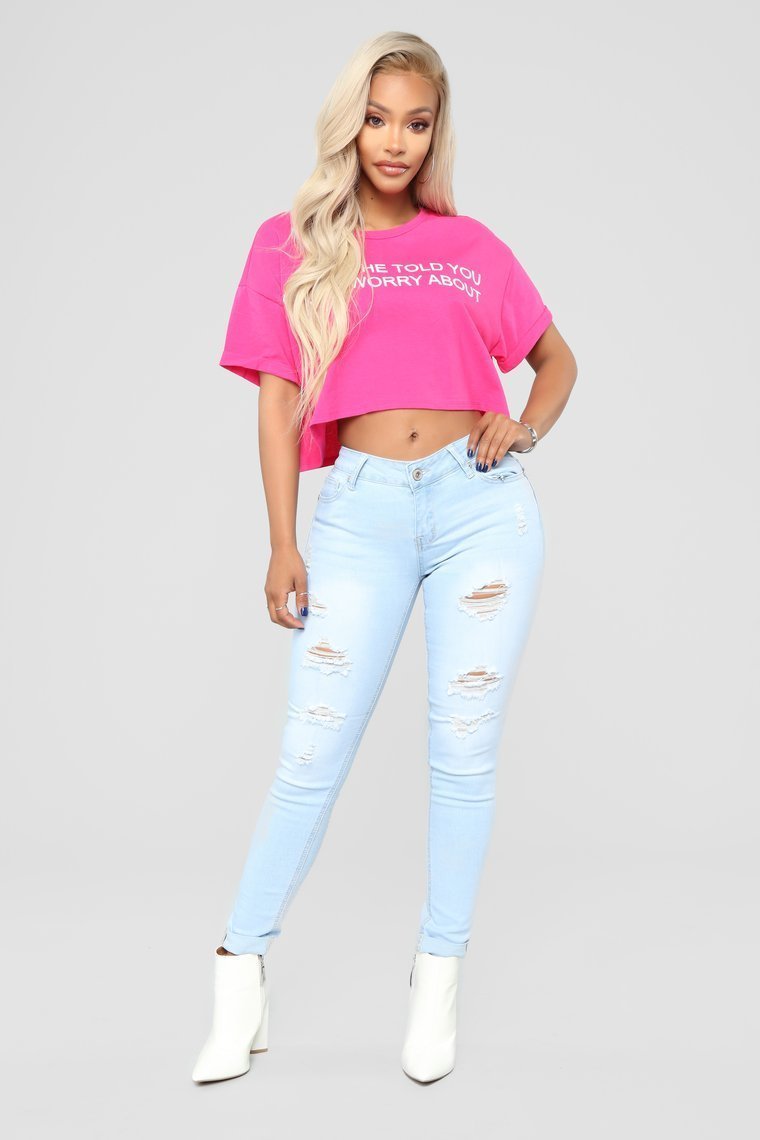 Your Competition Crop Top - Hot Pink - jameswhite001